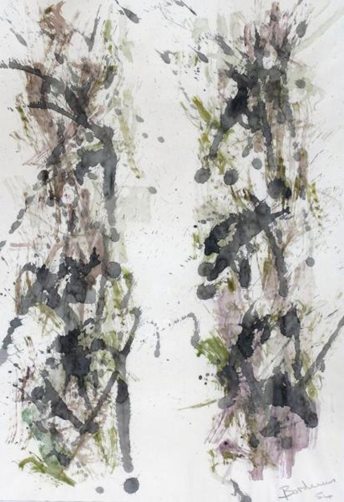 Paul-Émile Borduas (1905-1960) - Abstract, Sans Titre; 1954