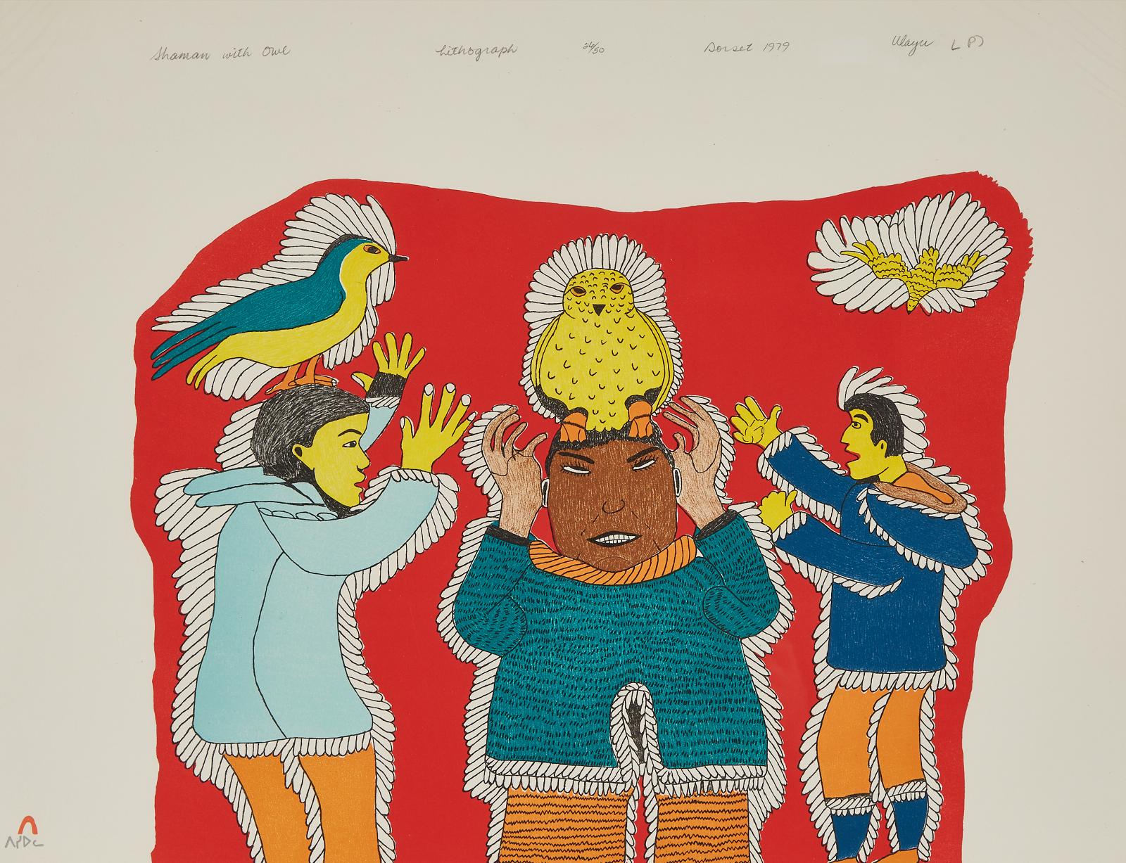 Ulayu Pingwartok (1904-1978) - Shaman With Owl