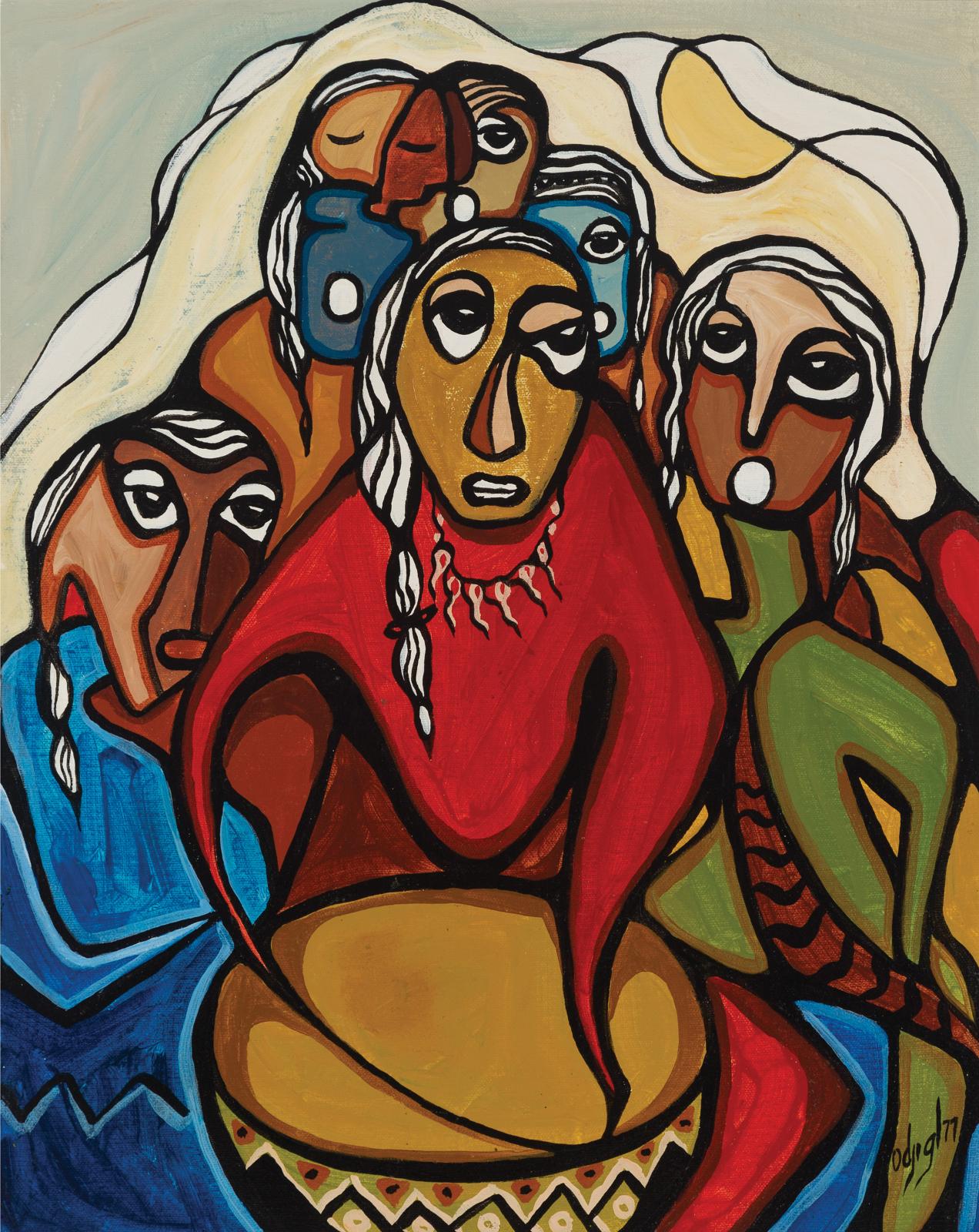 Daphne Odjig (1919-2016) - Assembly