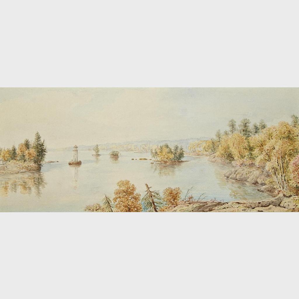 John Herbert Caddy (1801-1883) - Scene In The Thousand Islands, Ontario, Ca. 1860