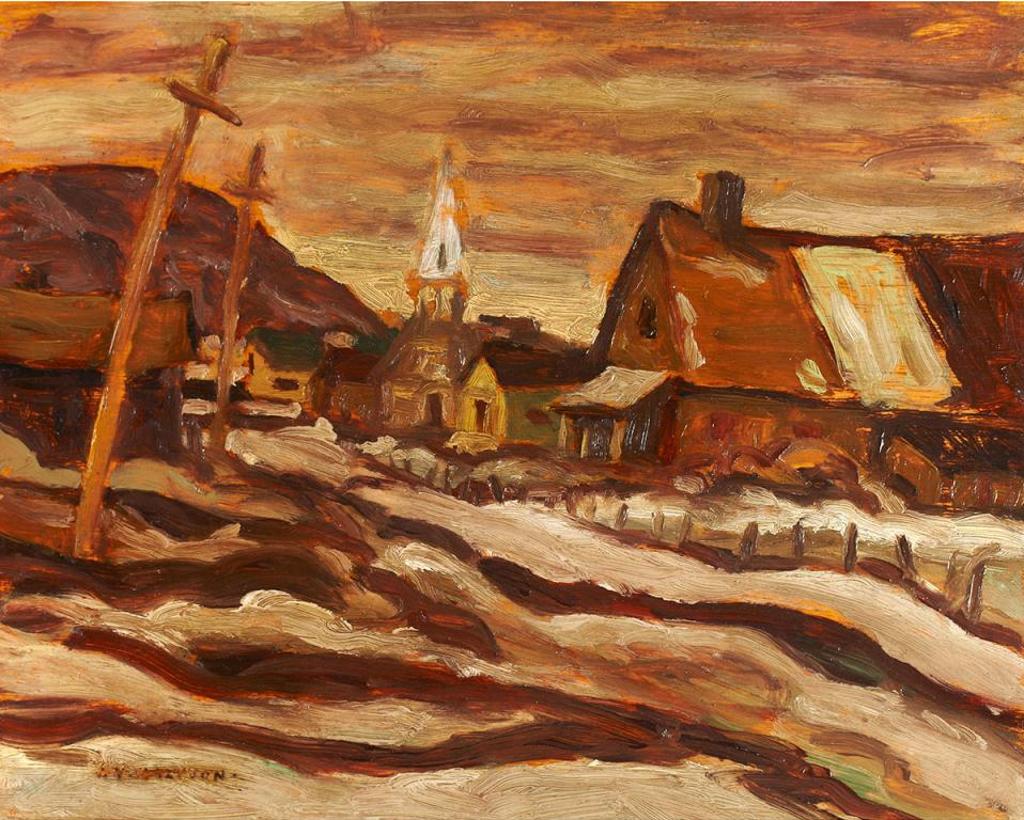 Alexander Young (A. Y.) Jackson (1882-1974) - Village In Winter