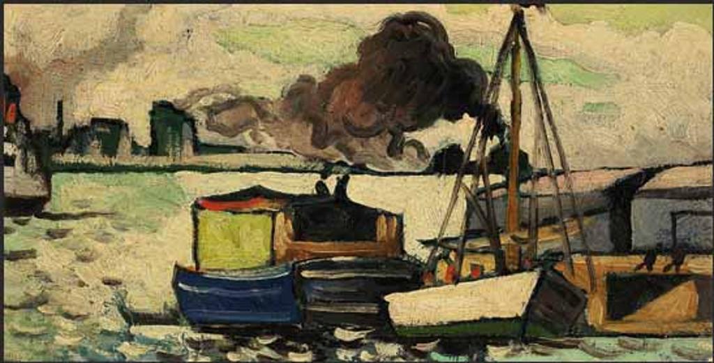 Marc-Aurèle Fortin (1888-1970) - Port de Montréal