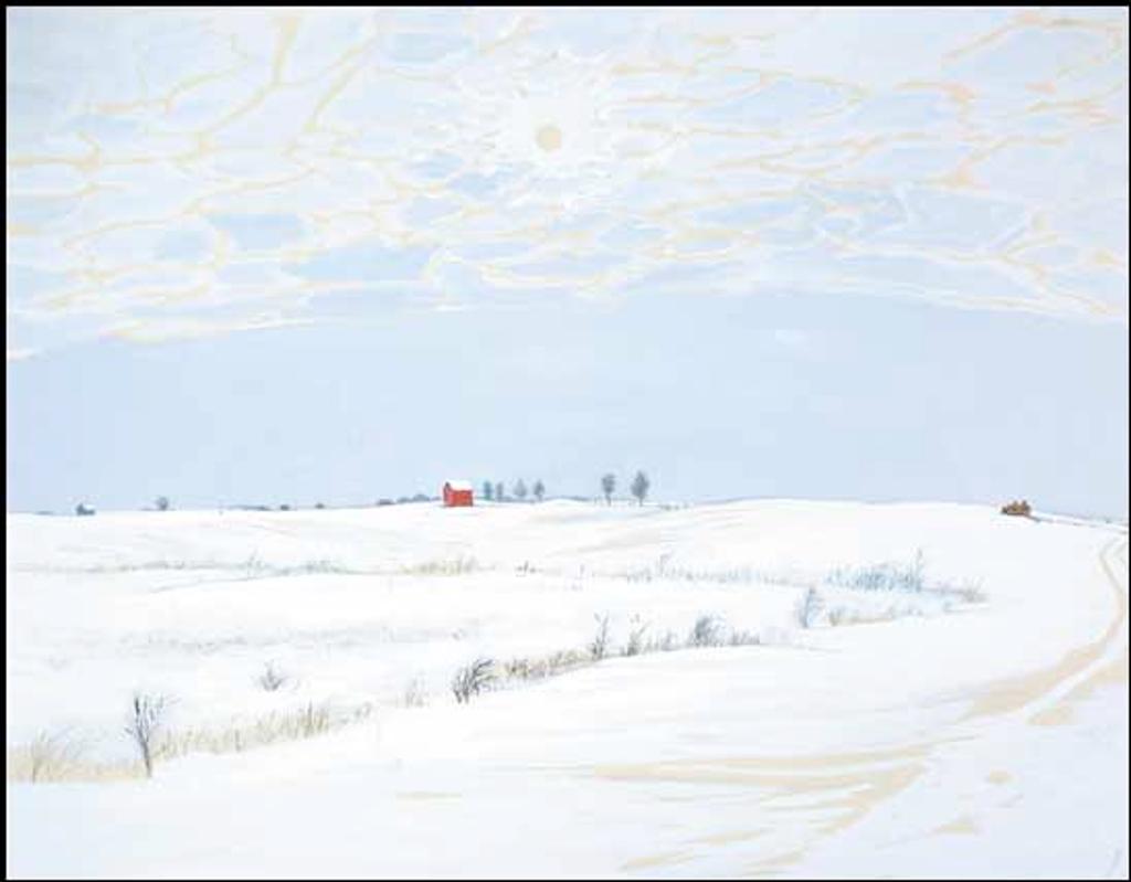 William Kurelek (1927-1977) - Uncle Dan's Granaries