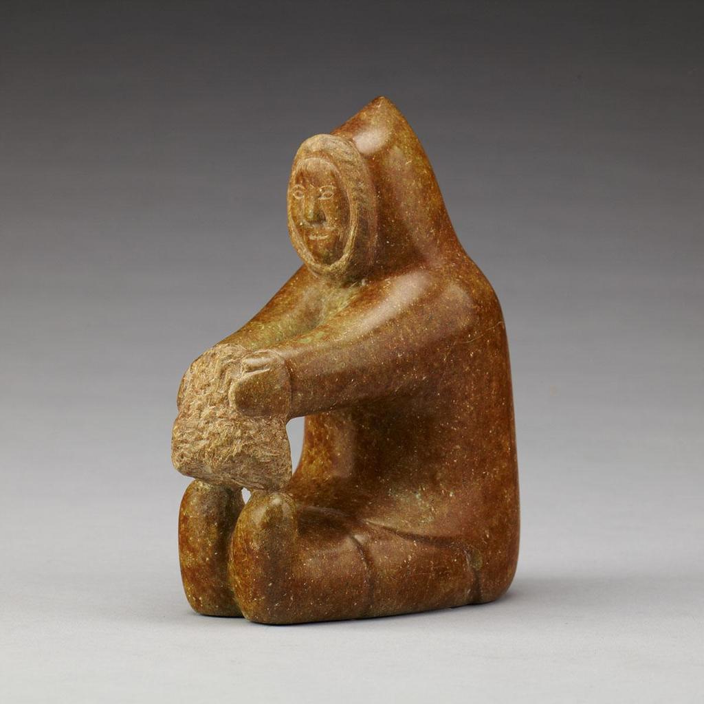 Akulutjuk Judea (1949) - Seated Hunter With Ice