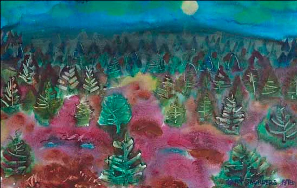 Gary Saunders (1935) - Yellow Moon (02256/2013-257)