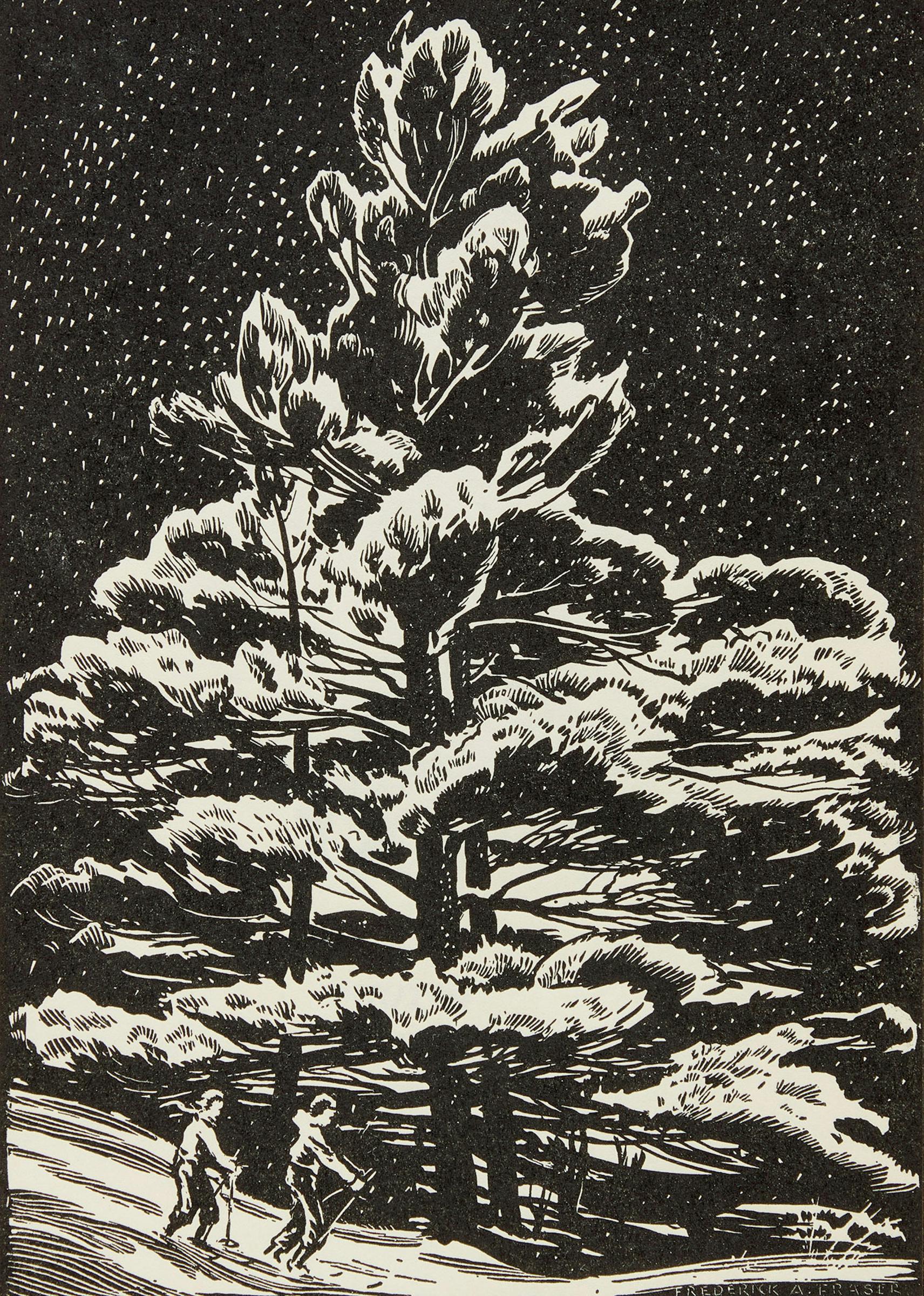 Frederick Alexander Fraser (1897-1975) - White Snow and White Pine, Muskoka, c.1960; Hogs Hollow Beach and Maple, c.1935