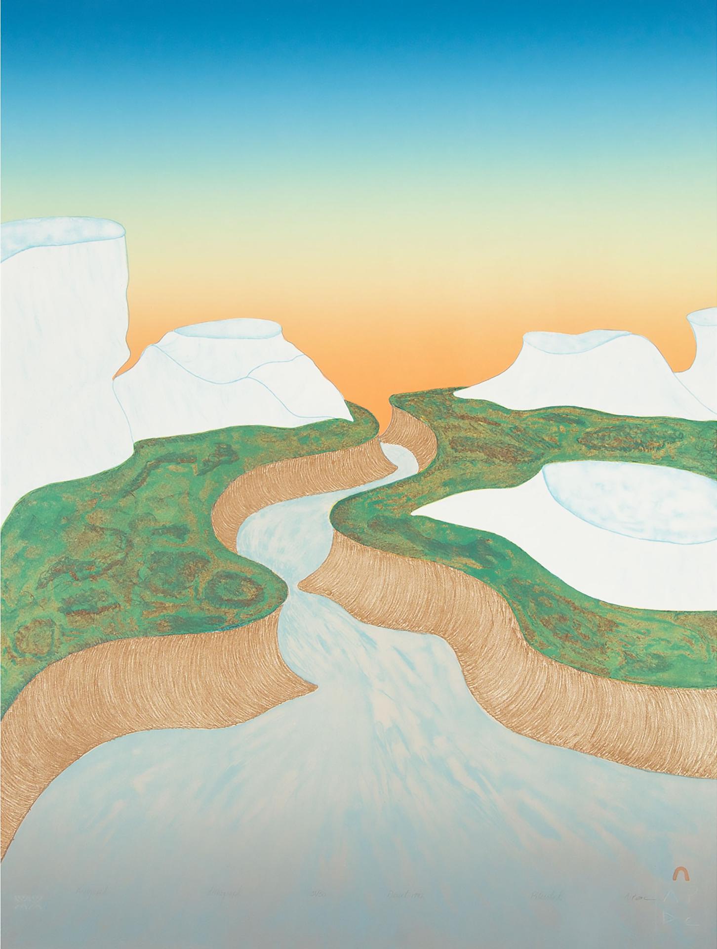 Pitseolak Niviaqsi (1947-2015) - Kuuqapik (The River)