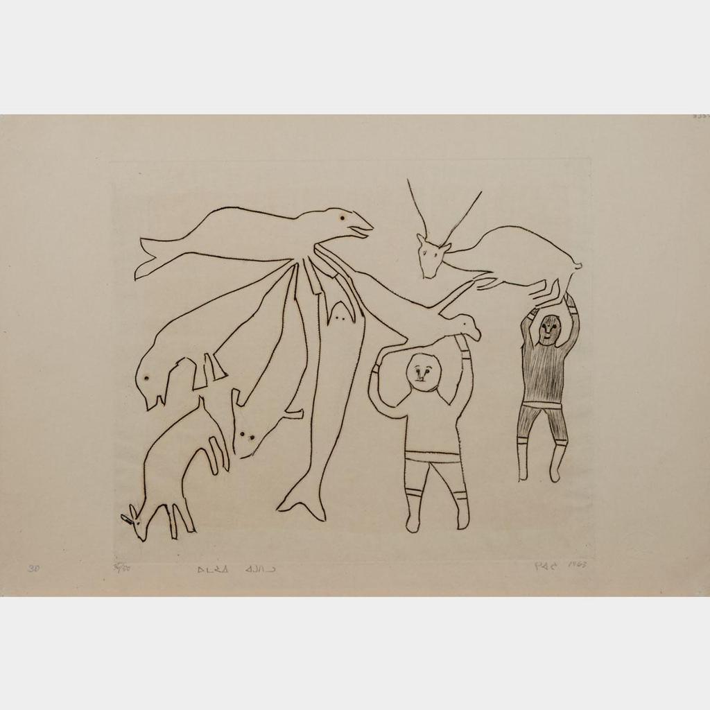 Kiakshuk (1886-1966) - Men And Animals