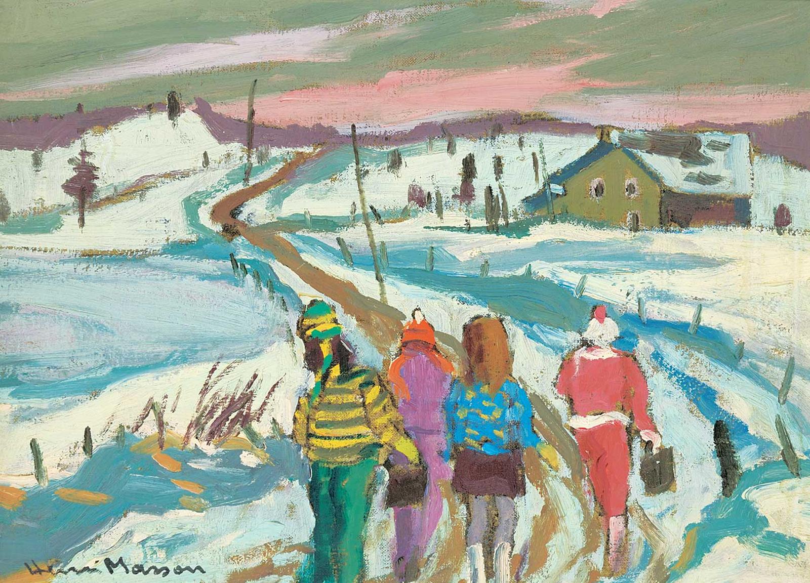 Henri Leopold Masson (1907-1996) - Untitled - Walking Home From School