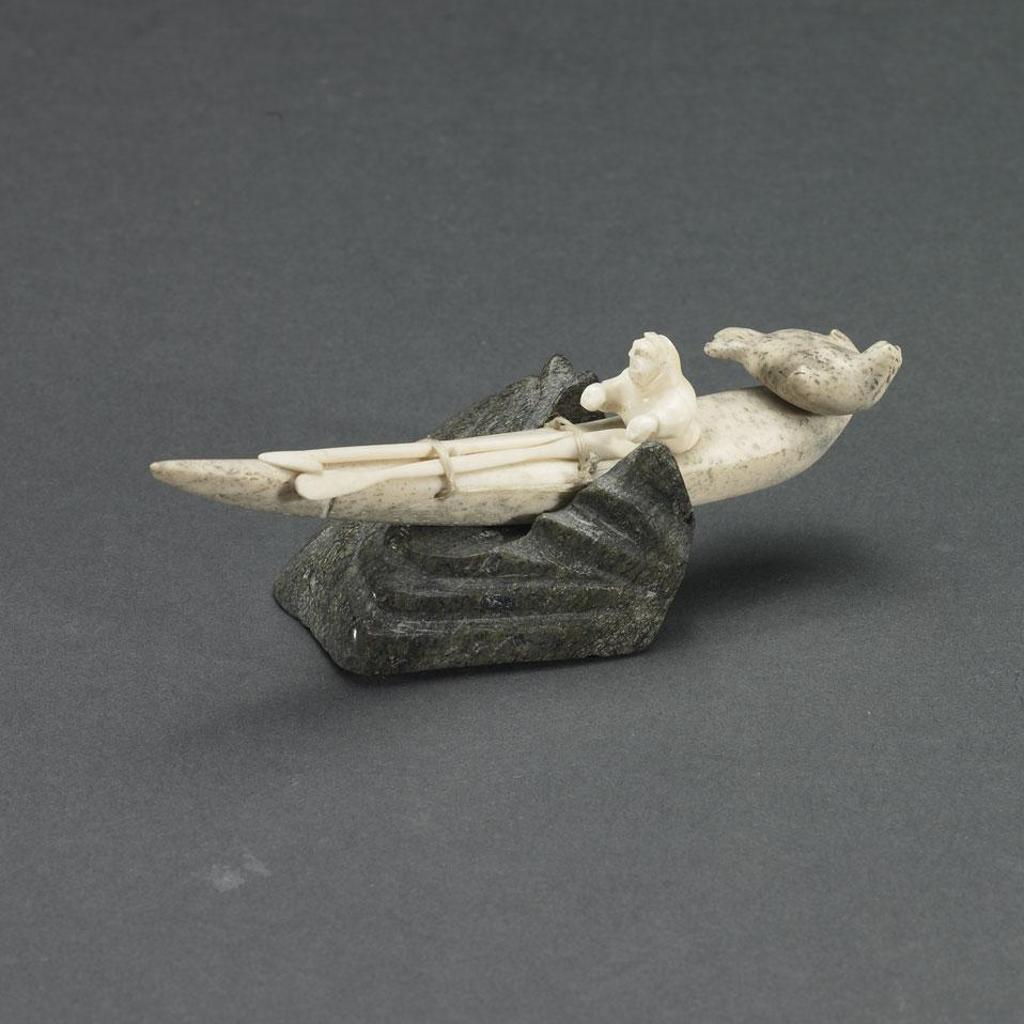 Bernadette Iguptark Tongelik (1931-1980) - Man In Kayak