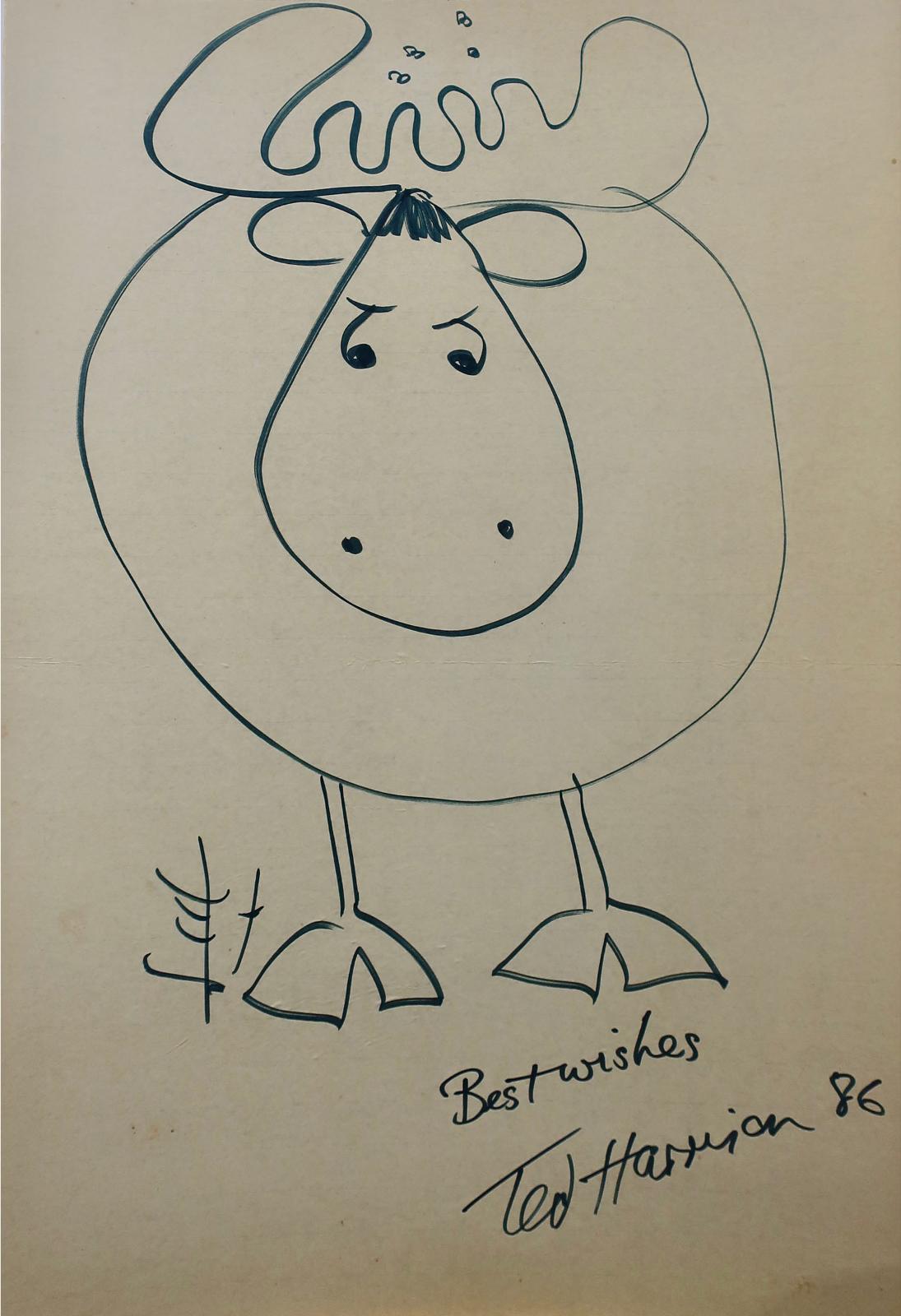 Ted Harrison (1926-2015) - Mad Moose