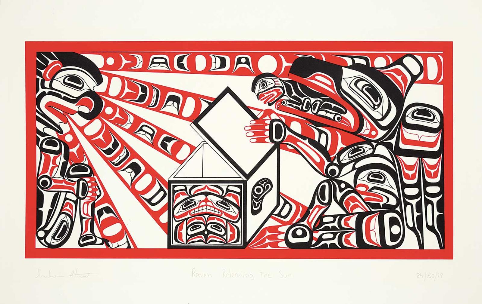 Calvin Hunt (1956) - Raven Releasing the Sun  #84/150