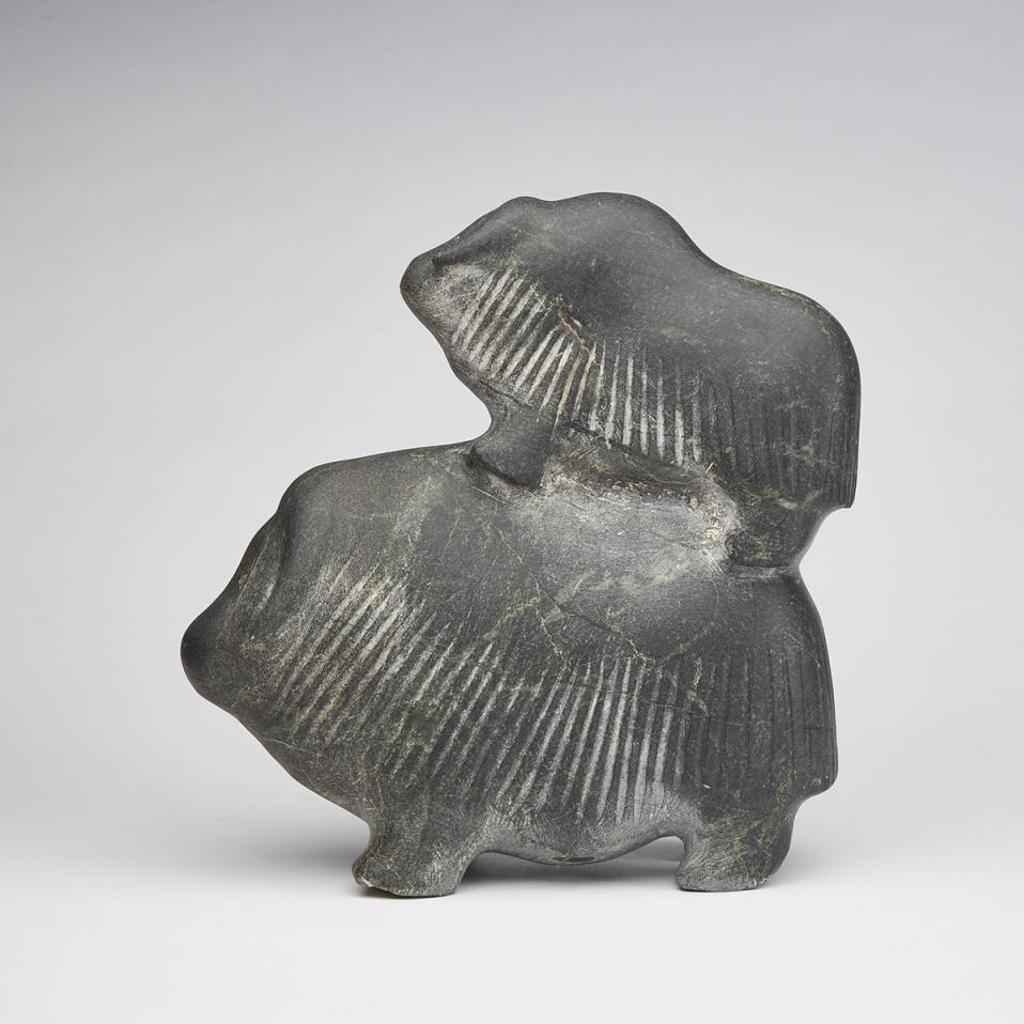 Barnabus Arnasungaaq (1924-2017) - Musk Ox Atop Another