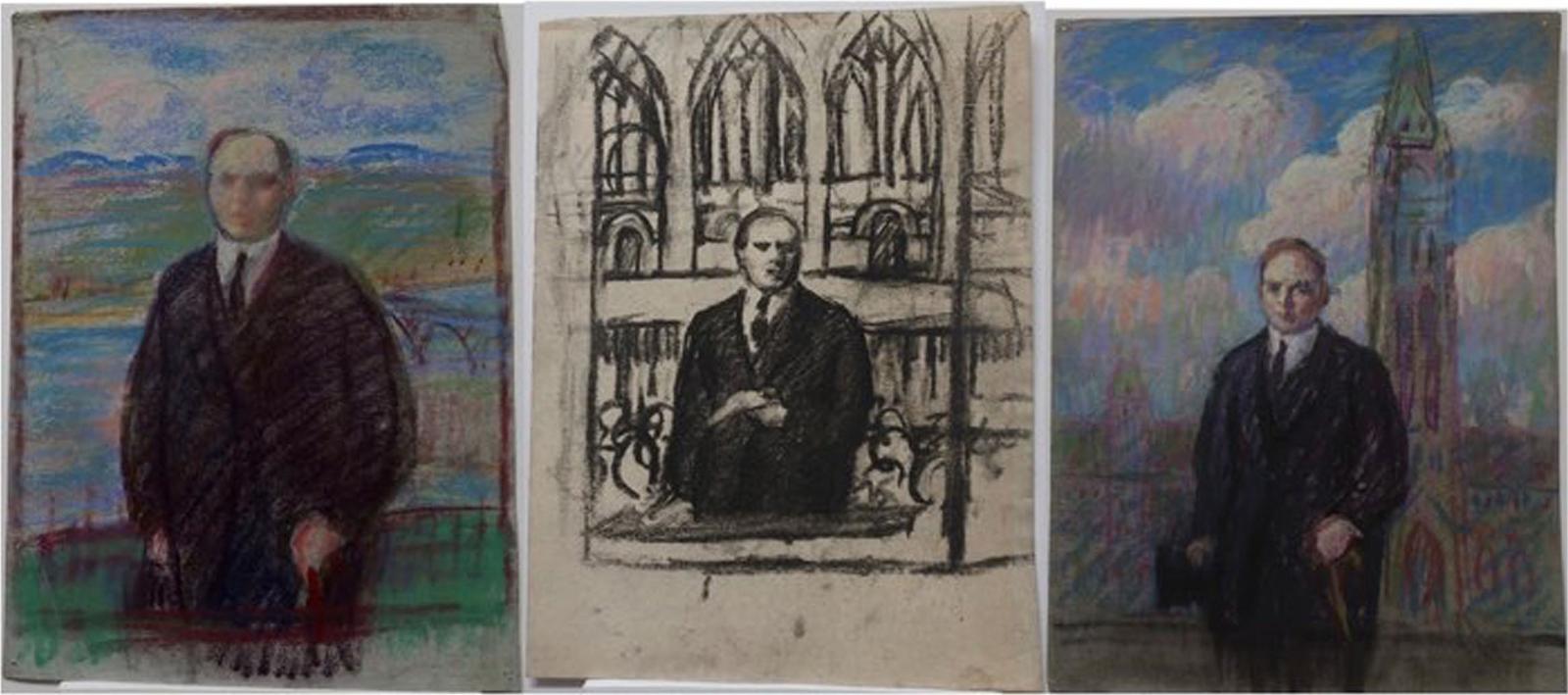 Stanley Gordon Moyer (1887-1968) - William Lyon Mackenzie King (1874-1950 - Former Prime Minister Of Canada)