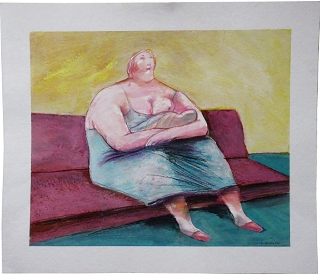 Jerry Kolacz (1938-2009) - Untitled (Seated Woman In Blue)