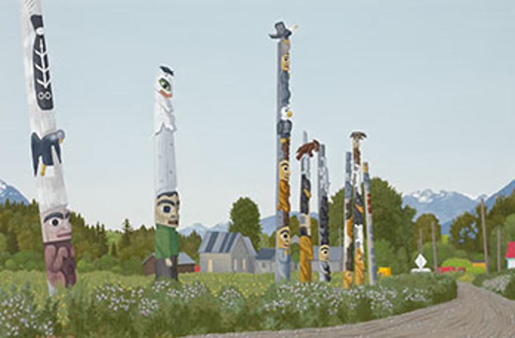 Edward John (E. J.) Hughes (1913-2007) - Kitwanga (Near Hazelton in Northern British Columbia)