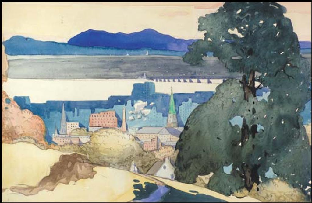 Marc-Aurèle Fortin (1888-1970) - Vue du Mont-Royal