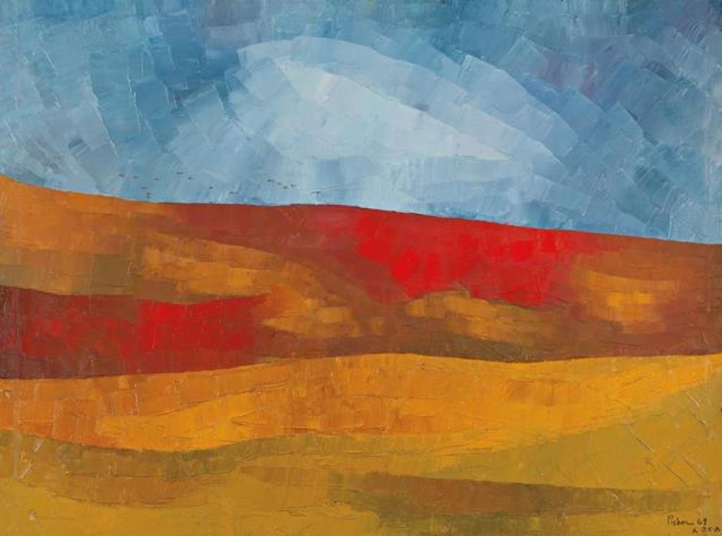 Claude Picher (1927-1998) - Couchant Sur Les Glaces