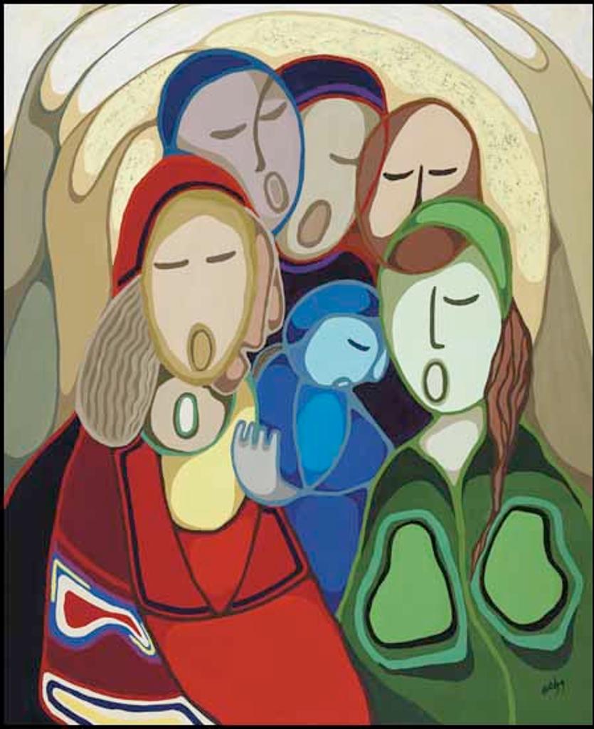 Daphne Odjig (1919-2016) - Friends Rejoicing