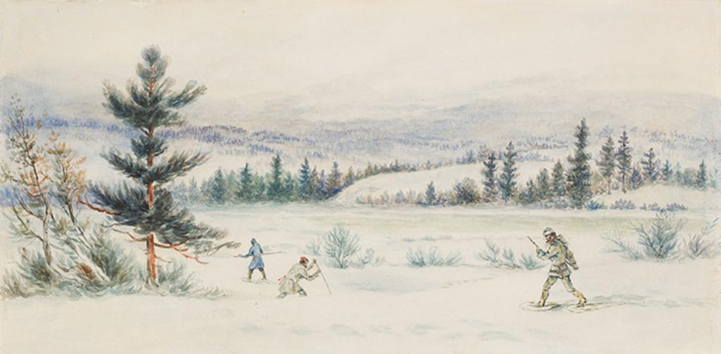 Frederick Arthur Verner (1836-1928) - Trappers on Snowshoes