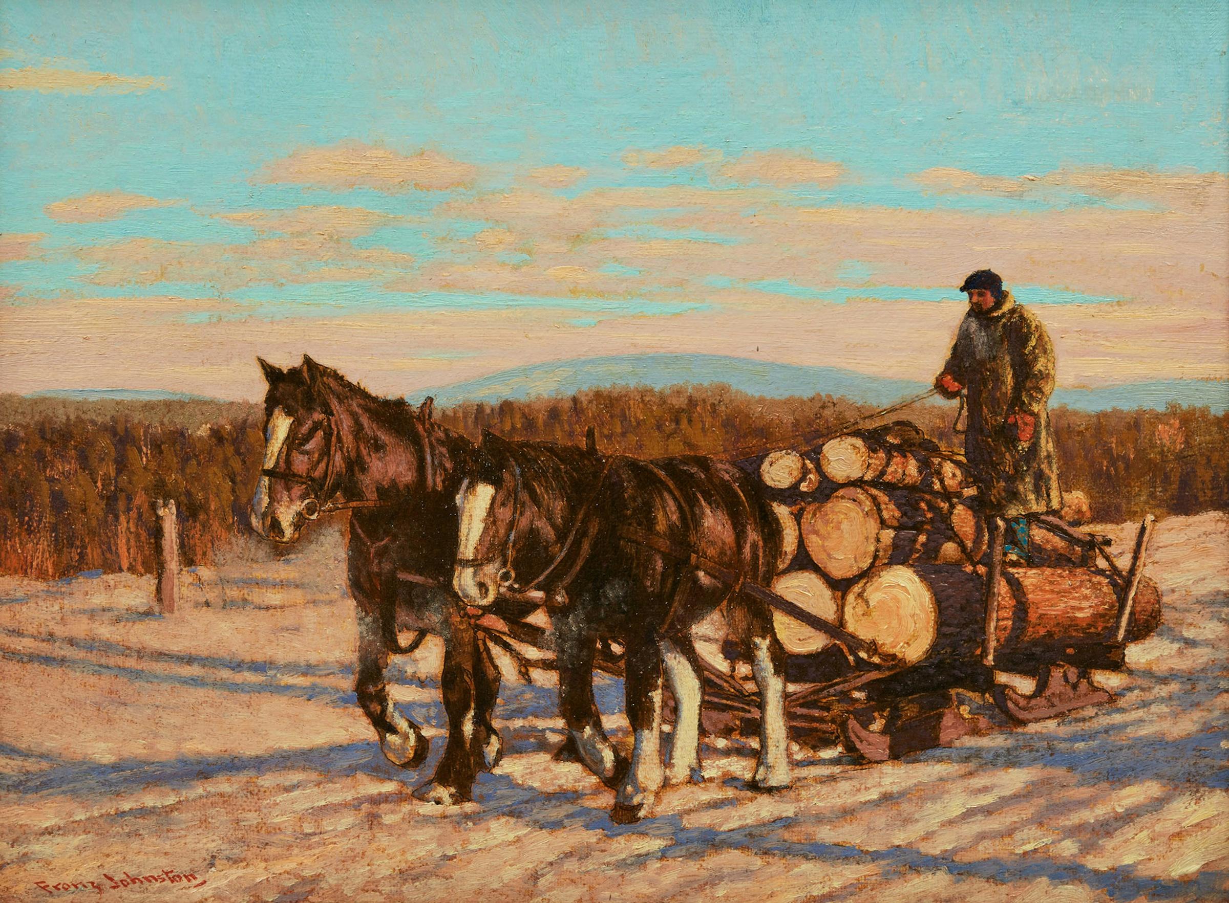 Frank (Franz) Hans Johnston (1888-1949) - Winter Morning, Quebec