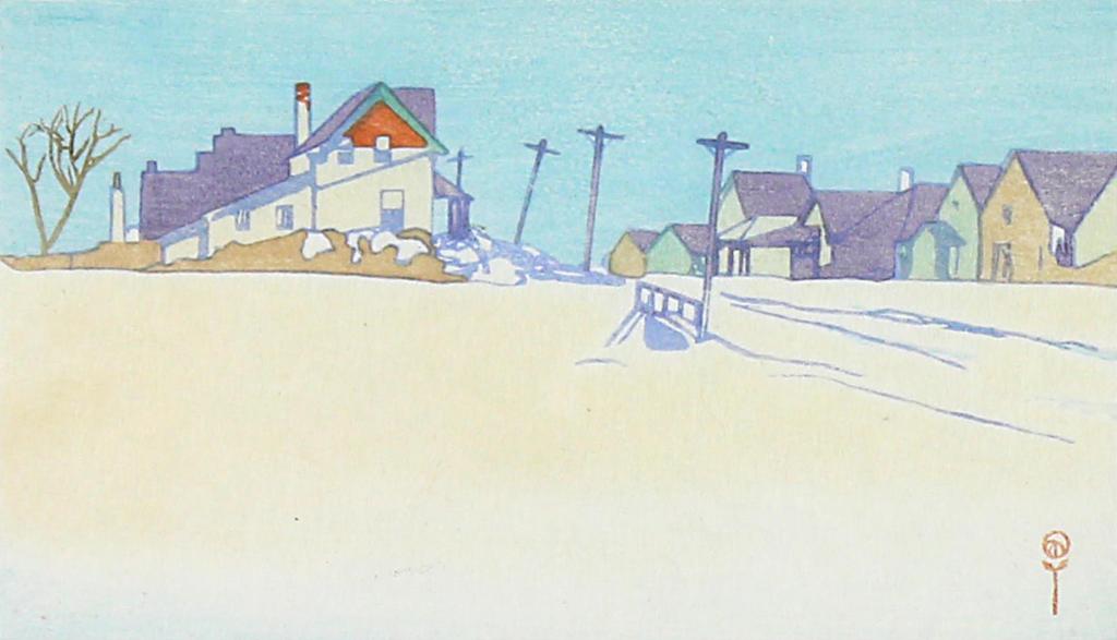 Walter Joseph (W.J.) Phillips (1884-1963) - A Suburban Street; 1920