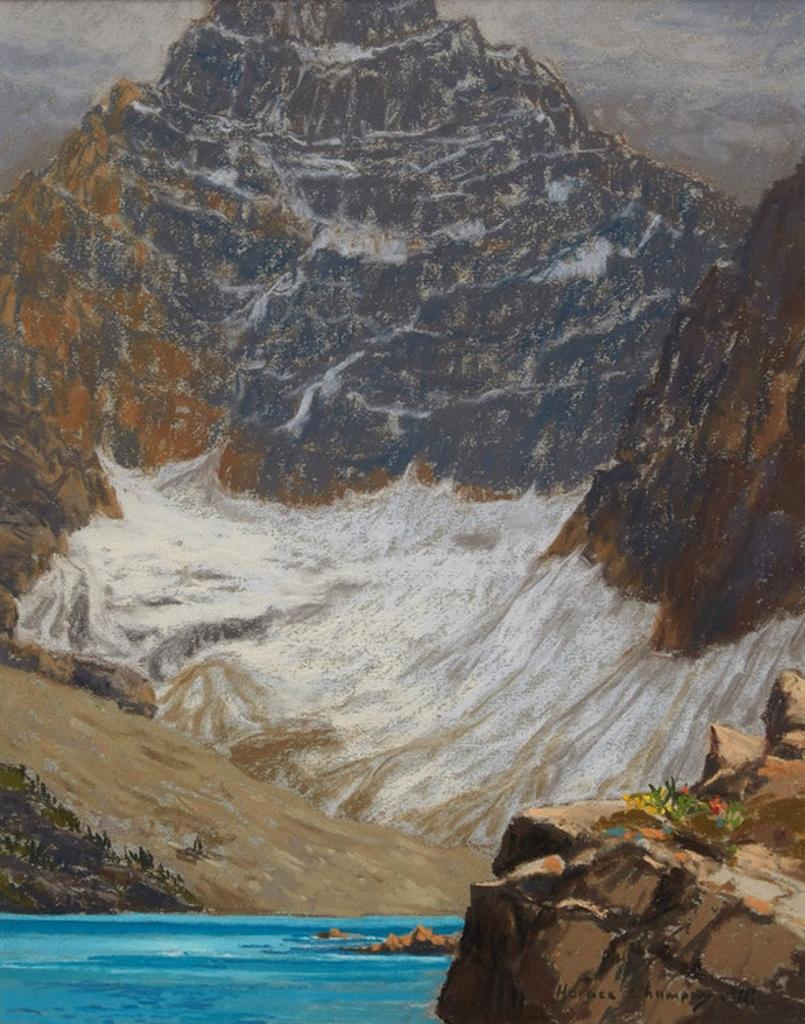 Horace Champagne (1937) - Mount Biddle in September, with Lake McArthur -- Yoho National Park, B.C.