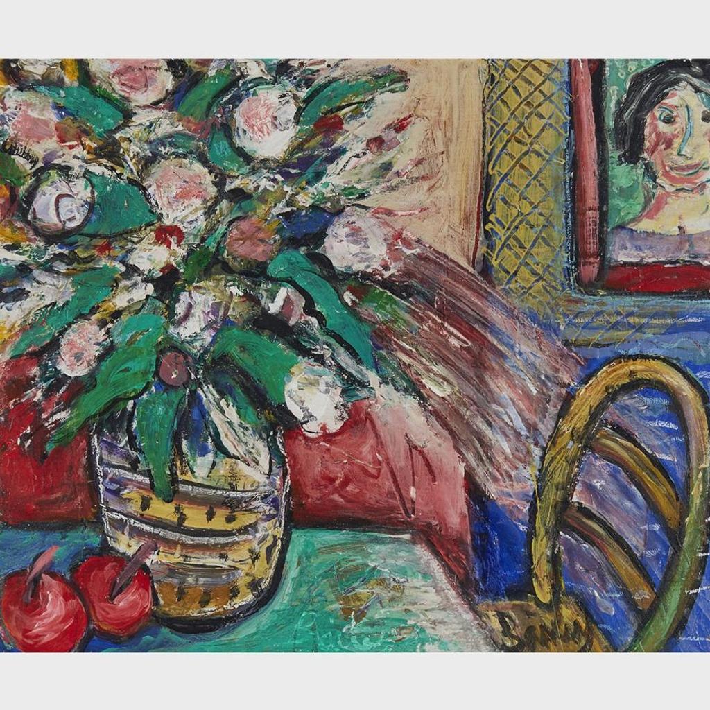 Guy Bailey (1942) - Portrait Aux Fleurs