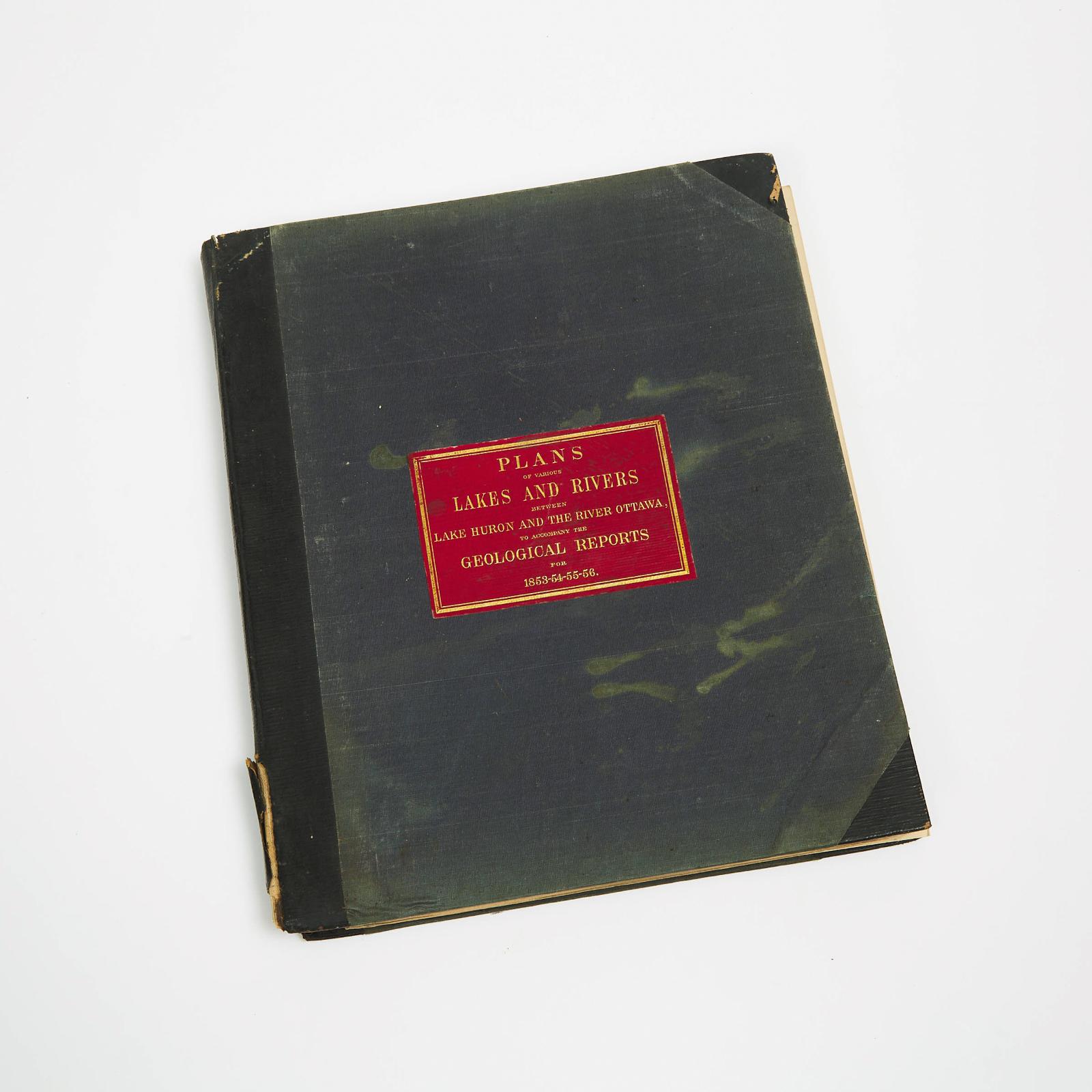 Sir William Edmond Logan (1798-1875) - Plans Of Various Lakes And Rivers Between Lake Huron And The River Ottawa, To Accompany The Geological Reports For 1853-54-55-56