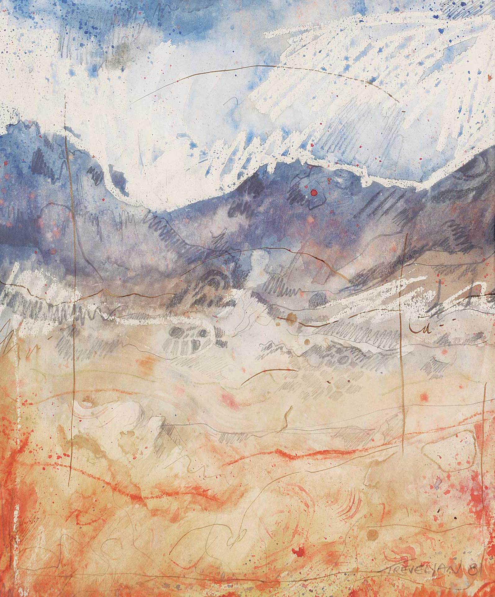 James [Jim] Trevelyan (1952) - Untitled - Lined Landscape
