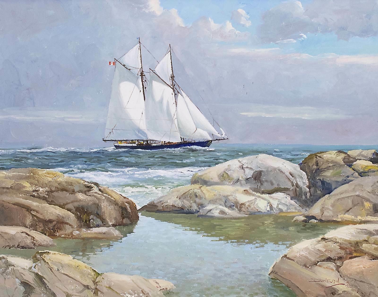 Duncan Mackinnon Crockford (1922-1991) - Bluenose, Off Peggys Cove; 1988