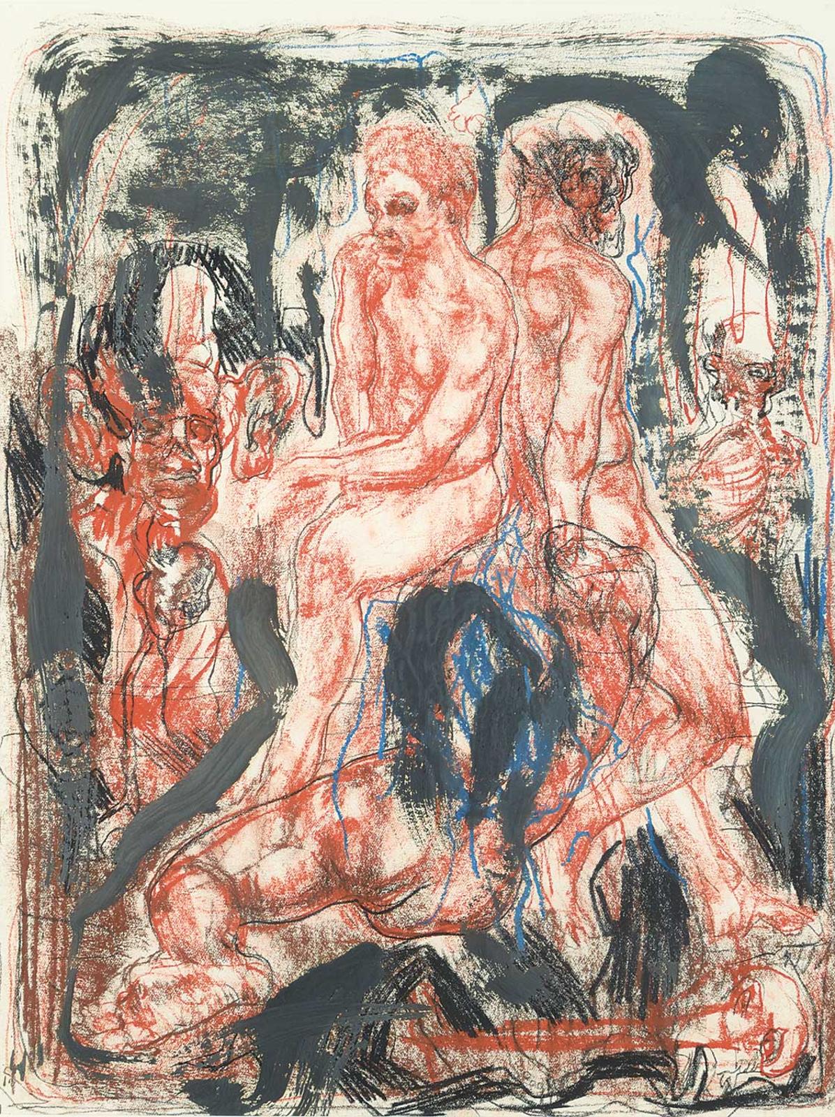 Adolf Benca - Untitled - Male Figures
