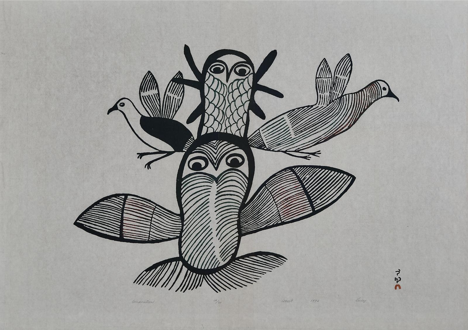 Lucy Qinnuayuak (1915-1982) - Composition