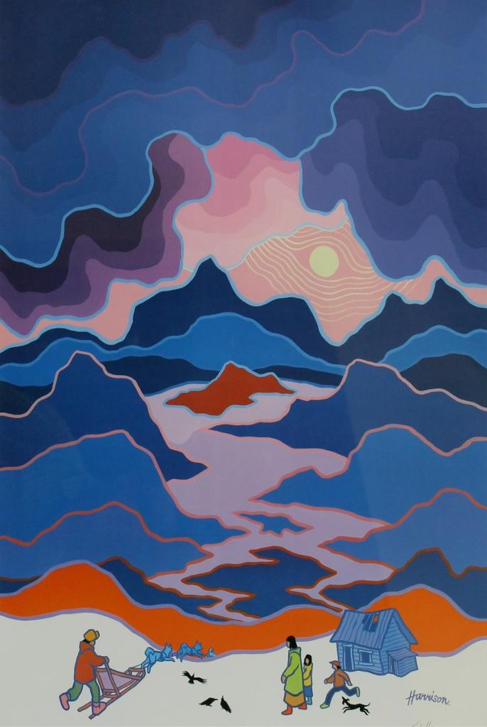 Ted Harrison (1926-2015) - Northern Transport (from Expo 86); ed. #337/1000