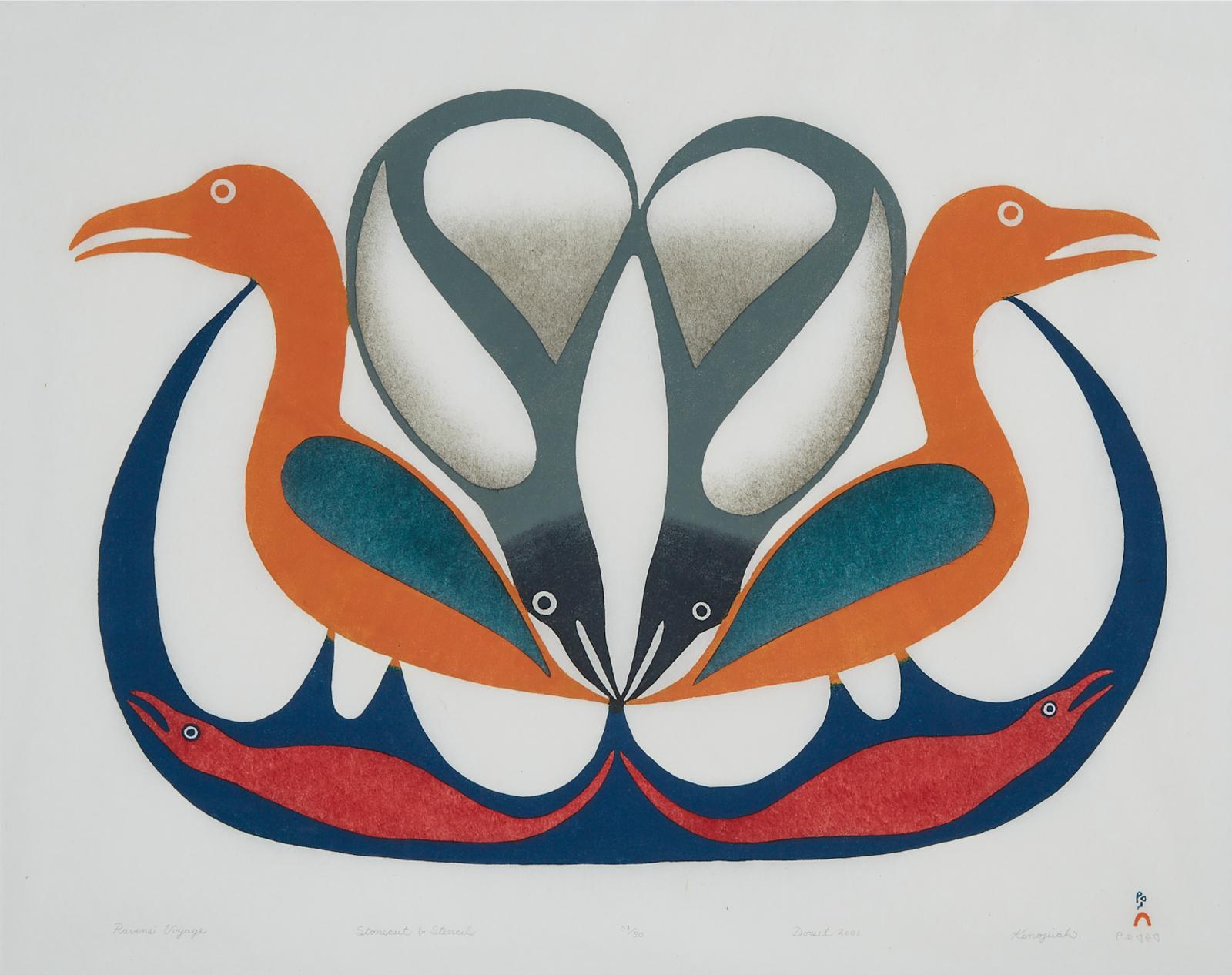 Kenojuak Ashevak (1927-2013) - Raven's Voyage