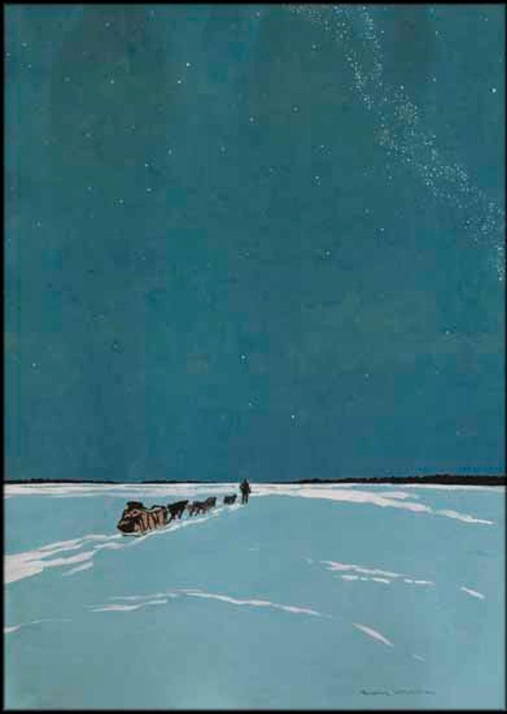 Frank (Franz) Hans Johnston (1888-1949) - Night in the North, His Majesty's Royal Mail