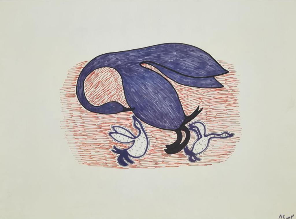 Pitaloosie Saila (1942-2021) - Goose And Young