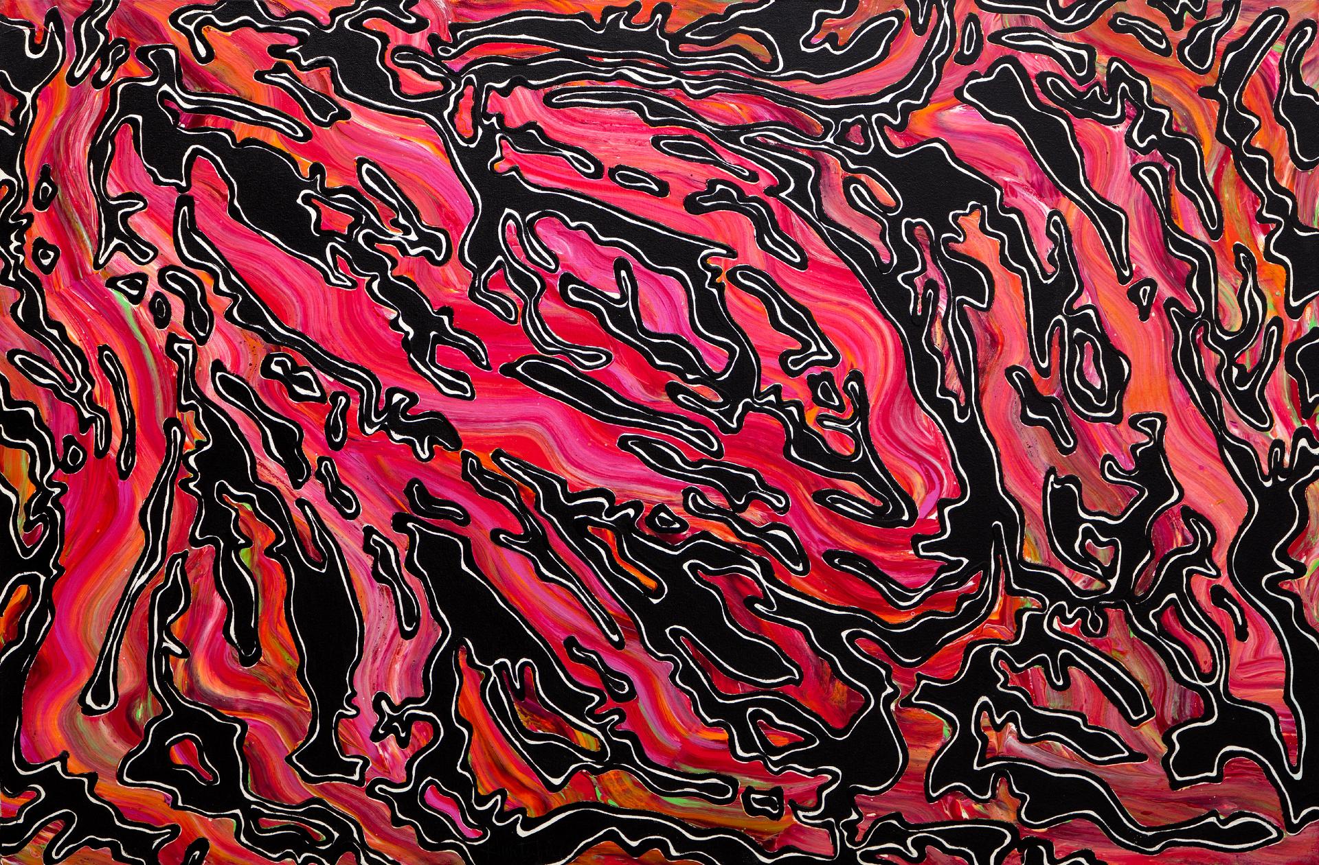 Jacques Hurtubise (1939-2014) - Fauve rose, 1995