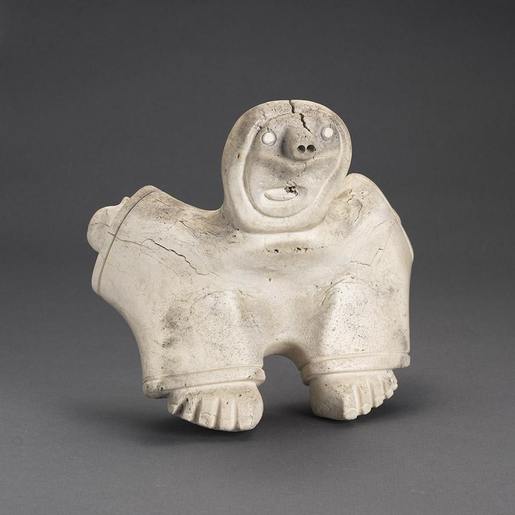 Karoo Ashevak (1940-1974) - Shaman Transforming Into A Polar Bear