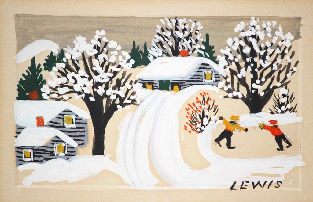 Maud Kathleen Lewis (1903-1970) - The Skaters