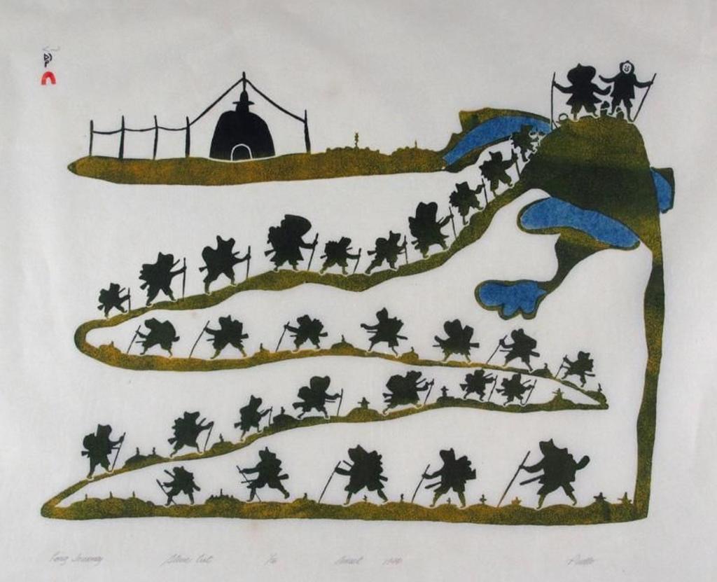 Pudlo Pudlat (1916-1992) - Long Journey; 1974
