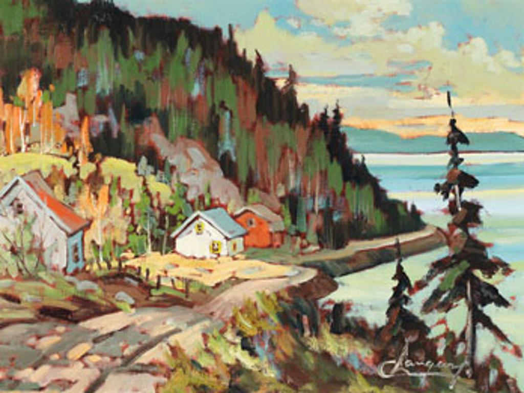 Claude Langevin (1942-2024) - Fall Landscape with Houses