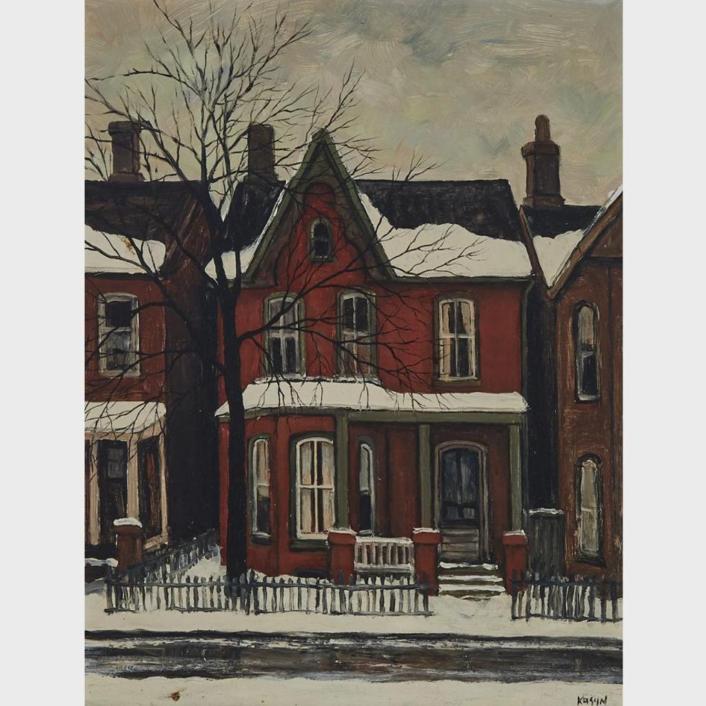 John Kasyn (1926-2008) - Old House On Berkeley St.