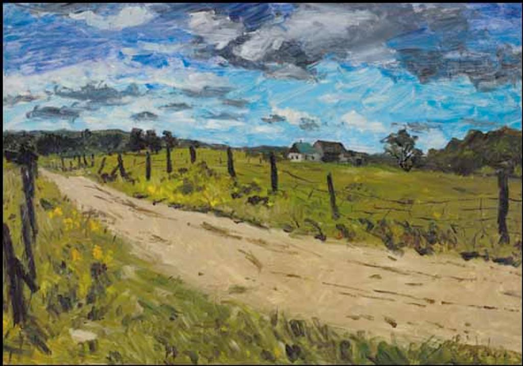 William Goodridge Roberts (1921-2001) - Road and Farm Buildings, Laurentians