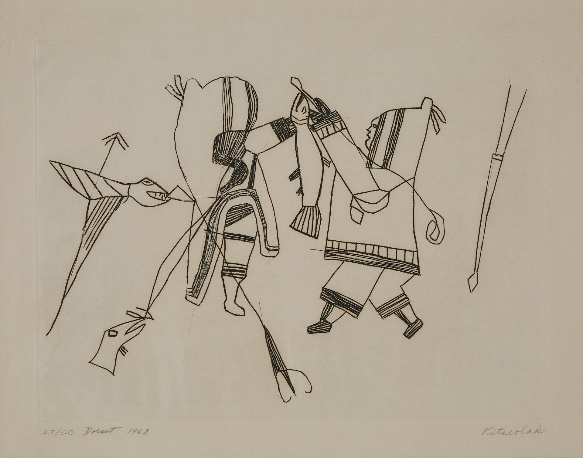Pitseolak Ashoona (1904-1983) - Untitled
