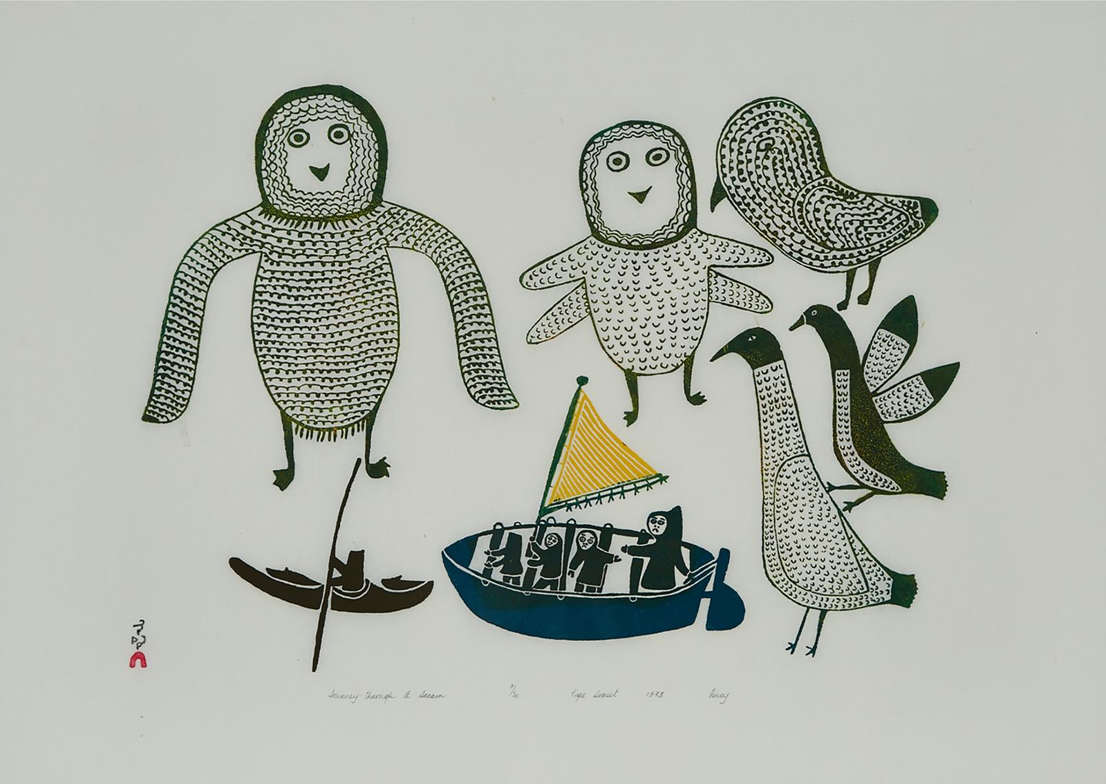 Lucy Qinnuayuak (1915-1982) - Journey Through A Dream
