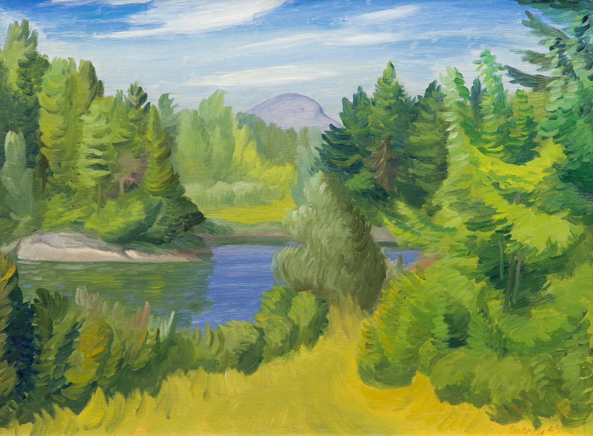 Phillip Henry Howard Surrey (1910-1990) - Distant Mountain, 1944