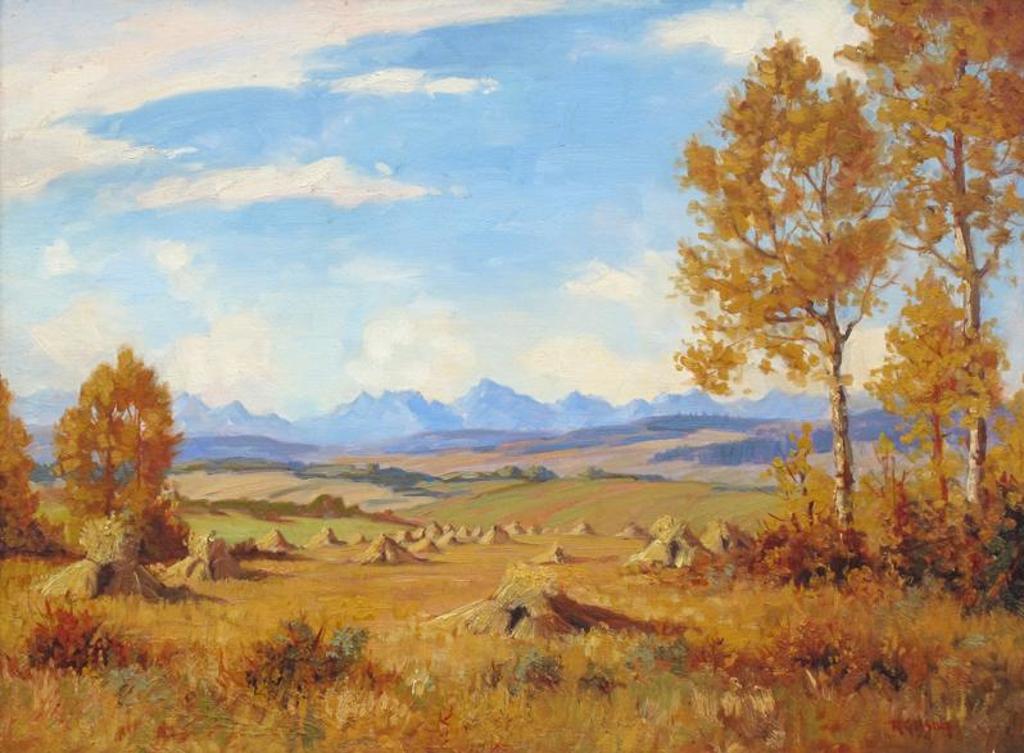 Roland Gissing (1895-1967) - Harvest In The Foothills