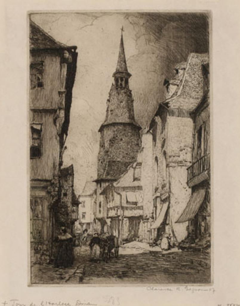 Clarence Alphonse Gagnon (1881-1942) - Tour de l'horloge, Dinan