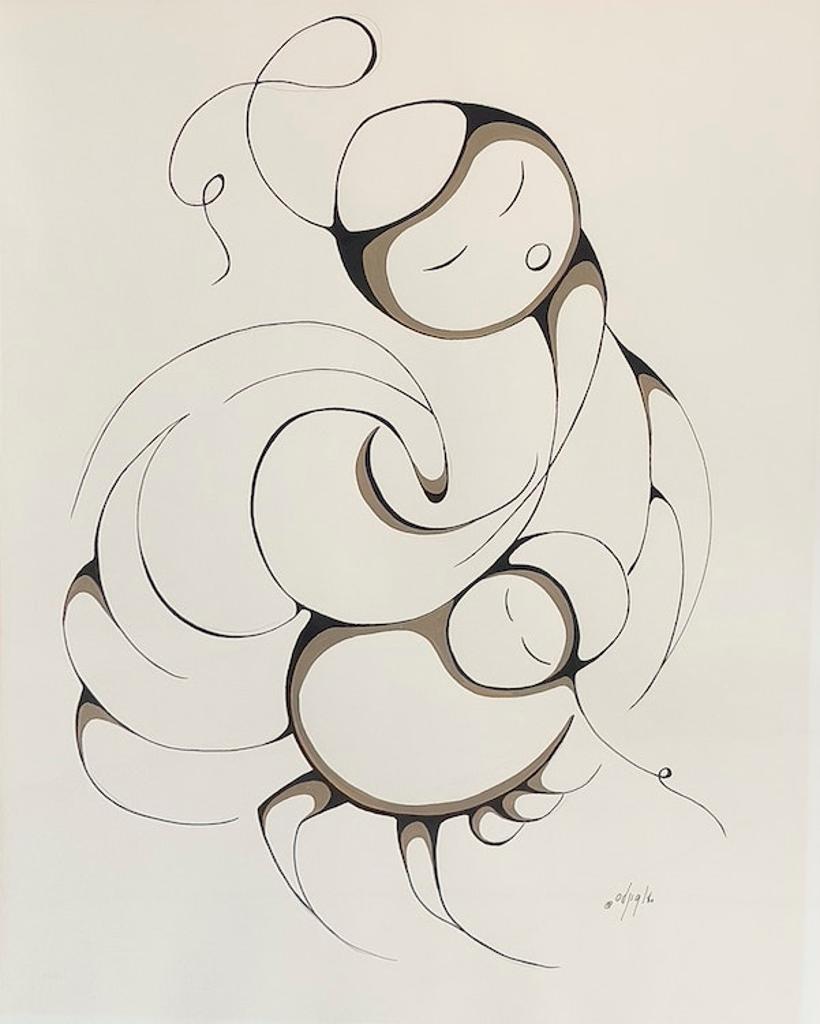 Daphne Odjig (1919-2016) - Mother and Child